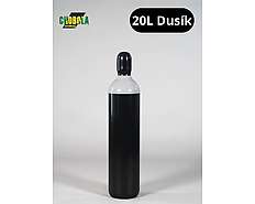 Fľaša oceľová Dusík 20l + náplň Dusík 20l