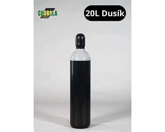 Fľaša oceľová Dusík 20l + náplň Dusík 20l