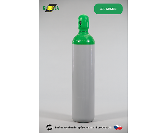 Fľaša oceľová ARGON 40 l