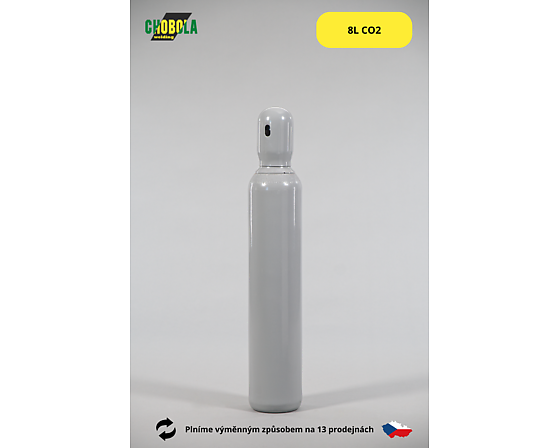 Fľaša oceľová CO2 8l